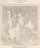 Sydney in 1802. Australia 1885 old antique vintage map plan chart