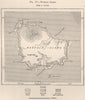 Norfolk Island. Australia 1885 old antique vintage map plan chart