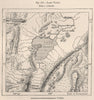 Lake Taupo. New Zealand 1885 old antique vintage map plan chart