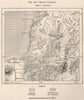 King's Country. New Zealand 1885 old antique vintage map plan chart