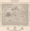 Fiji Islands. The Fiji Islands 1885 old antique vintage map plan chart
