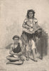 Samoan Women. Polynesia 1885 old antique vintage print picture