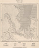 Apia. Samoa. Polynesia 1885 old antique vintage map plan chart