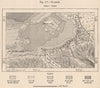 Papeete. French Polynesia 1885 old antique vintage map plan chart