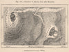 Craters of Mauna Loa and Kilauea. Hawaii. Hawaii 1885 old antique map chart