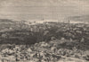 General View of Honolulu. Hawaii. Hawaii 1885 old antique print picture