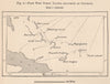 First West Indian Islands Discovered by Columbus. Bahamas 1885 old antique map