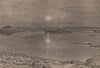 View taken in Melville Bay. Greenland 1885 old antique vintage print picture