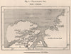 Paleocrystic Sea. Arctic Ocean 1885 old antique vintage map plan chart