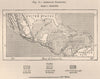 American Isthmuses. Caribbean 1885 old antique vintage map plan chart