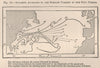 Apparent Anomalies in the Gulf Stream surface current.Atlantic Ocean 1885 map