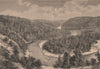 St. Margaret and the Stony River, Canada 1885 old antique print picture