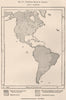 Dominant Races in the Americas. Ethnicity 1885 old antique map plan chart