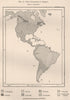 Chief Languages of the Americas.  1885 old antique vintage map plan chart