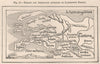 Europe and Greenland according to Laurentius Frisius 1885 old antique map