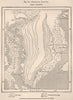 Greenland Floe Ice 1885 old antique vintage map plan chart