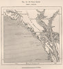 St. Elias range. Alaska 1885 old antique vintage map plan chart