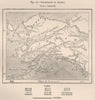 Inhabitants of Alaska 1885 old antique vintage map plan chart
