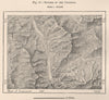 Columbia & Windermere lakes. Fairmont Hot Springs. Canada 1885 old antique map