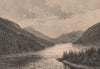 View taken in Gardner Canal, British Columbia. Canada 1885 old antique print