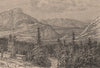 Valley of the Bow River. Banff hot springs. Canada 1885 old antique print