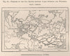 Portages of the old routes between Lakes Superior & Winnipeg. Canada 1885 map
