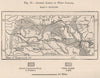 Arable lands of West Canada 1885 old antique vintage map plan chart