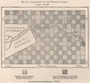 Allotment of the Surveyed lands. Canada 1885 old antique map plan chart