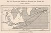 Route from England to Manitoba and Hudson Bay. Canada 1885 old antique map