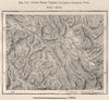 Upper Banff Valley - Canadian National Park. Canada 1885 old antique map chart