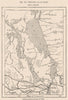 Winnipeg and its lakes. Canada 1885 old antique vintage map plan chart