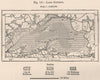Lake Superior. North America. Canada 1885 old antique vintage map plan chart