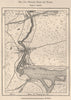 Niagara Falls and Rapids. North America. Canada 1885 old antique map chart