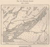 Thousand Islands. North America. St Lawrence. Canada 1885 old antique map