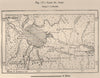 Lake St. John. Lac Saint-Jean. Quebec. Canada 1885 old antique map plan chart