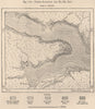 Upper Saguenay riviere. St Fulgence. La Baie. Quebec. Canada 1885 old map
