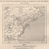 North America. Indian Tribes & European Colonies, c1700. Canada USA 1885 map