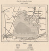 Lake St. Clair. Detroit. North America. Canada 1885 old antique map plan chart