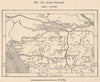 Lake Nipissing, Ontario. Canada 1885 old antique vintage map plan chart