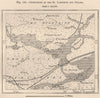 Confluence of the St. Lawrence and Ottawa. Canada 1885 old antique map chart
