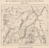 Sherbrooke & St. Francis/Saint-François basin. Magog. Quebec, Canada 1885 map