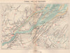 Quebec City and its environs. Ile d'Orleans. Canada 1885 old antique map chart
