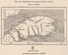 Surveyed and Arable lands of Gaspé. Canada 1885 old antique map plan chart