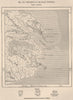 Extremity of the Gaspé Peninsula. Canada 1885 old antique map plan chart