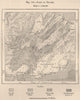 Bras d'Or Lake,Cape Breton Island,Nova Scotia.Lake of Brador.Canada 1885 map