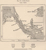 Canso Strait. Nova Scotia, Canada 1885 old antique vintage map plan chart