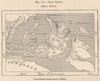 Okak Island. Newfoundland, Canada 1885 old antique vintage map plan chart