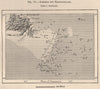 Icebergs off Newfoundland. Canada 1885 old antique vintage map plan chart