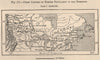 Chief centres of French population in the Dominion. Canada 1885 old map