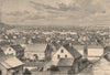 Port of St. Pierre, off Newfoundland. Canada. Miquelon 1885 old antique print